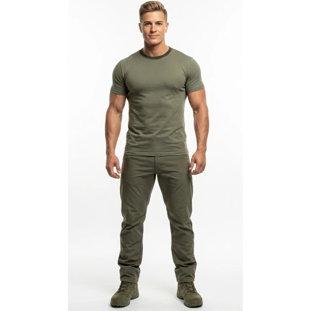 Футболка трикотажная цв. ОЛИВА