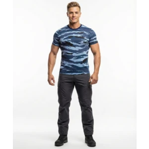 Футболка трикотажная кмф. СИНИЙ КАМЫШ