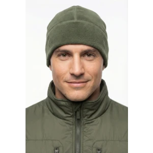 Шапка флисовая с подгибом цв. ХАКИ